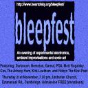Flyer for bleepfest